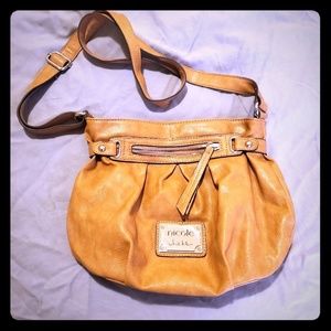 Nicole small tan crossbody purse like new